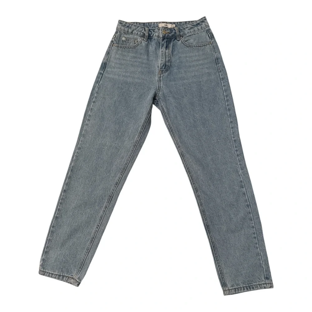 Adika High Rise Blue Denim Jeans Women's Size S 100% Cotton Zipper Fly Casual